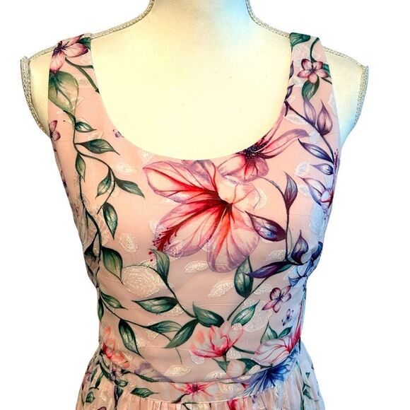 Marchesa Notte Blush Dress Size 6 - Picture 3 of 7